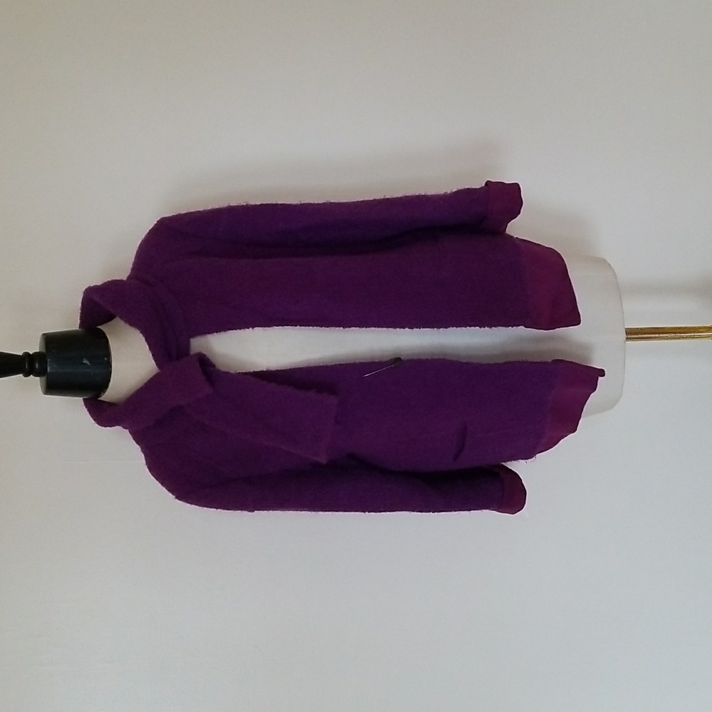 OSCAR DE LA RENTA vintage purple boucle cardigan